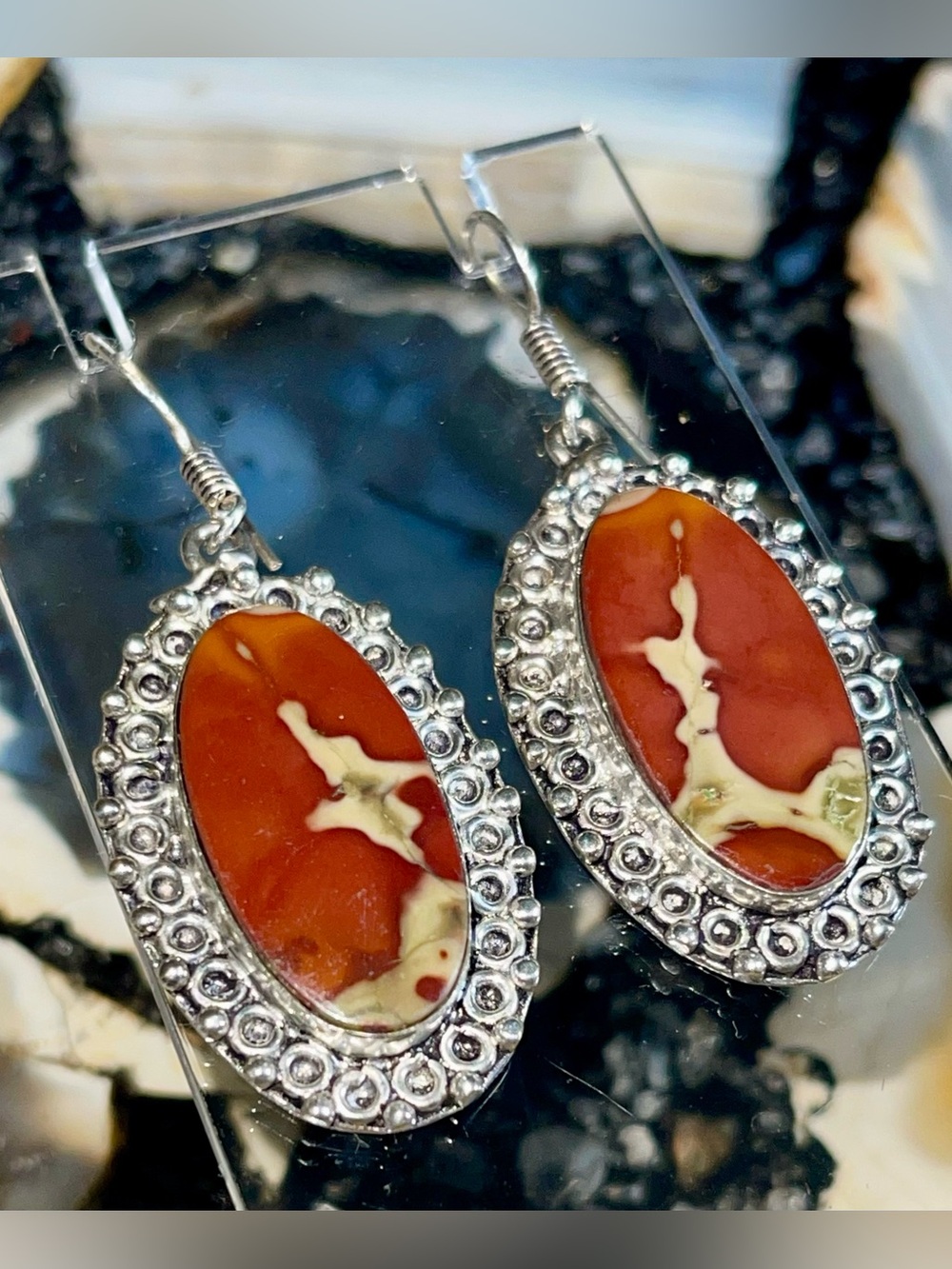 Cherry Creek Jasper Earrings 2”
